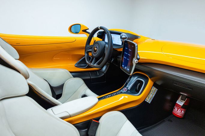 New McLaren Elva, 4.0 l, 2021 in Dubai by PUPIL OF FATE MOTORS, Orange color. GCC Specs | AUTO.AE