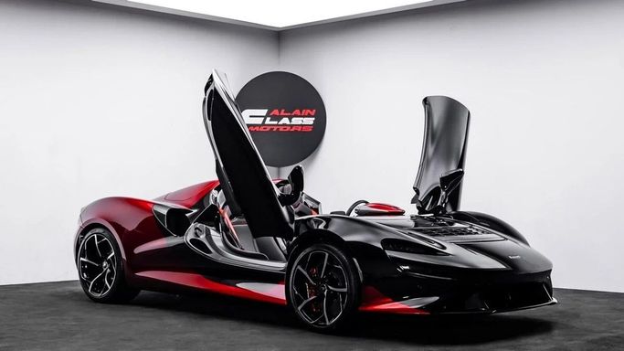 New McLaren Elva, 4.0 l, 2021 in Dubai by Al Ain Class Motors, Red color. European Specs | AUTO.AE