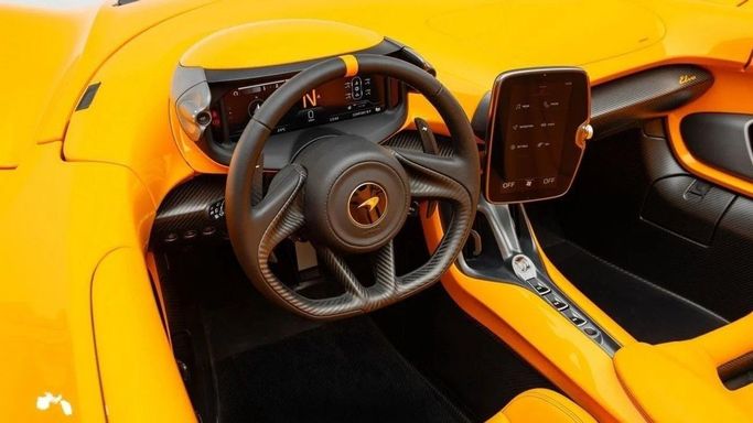 New McLaren Elva, 4.0 l, 2021 in Dubai by Al Ain Class Motors, Orange color. GCC Specs | AUTO.AE