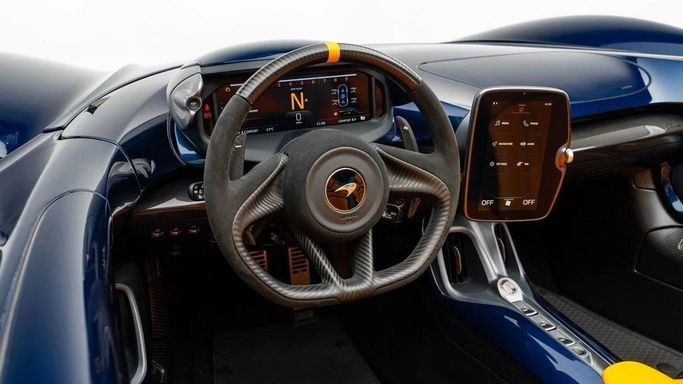 Used McLaren Elva, 4.0 l, 2021 in Dubai by Al Ain Class Motors, Blue color. Japanese Specs | AUTO.AE