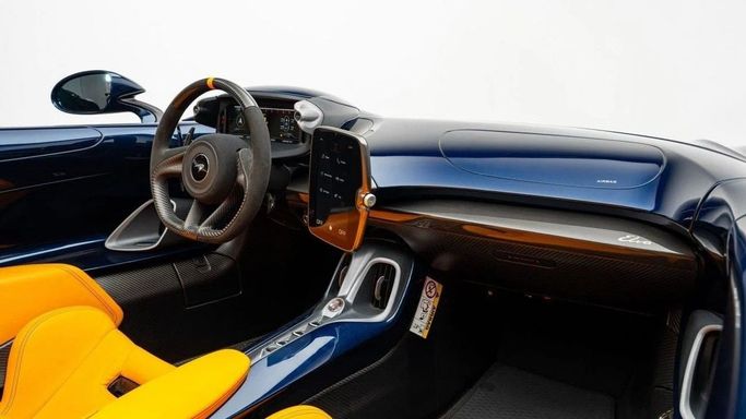 Used McLaren Elva, 4.0 l, 2021 in Dubai by Al Ain Class Motors, Blue color. Japanese Specs | AUTO.AE
