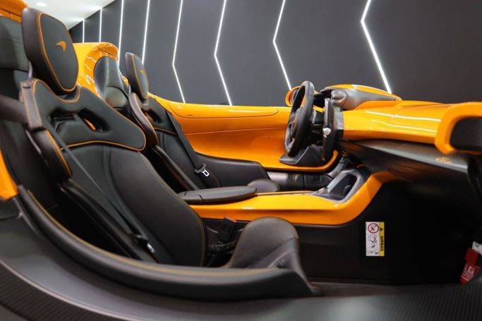 Used McLaren Elva, 4.0 l, 2021 in Dubai by Sanam Cars, Orange color. GCC Specs | AUTO.AE