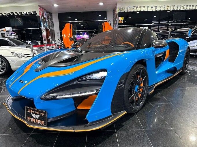 Подержанный McLaren Senna, 4.0 л, 2019 в Дубае от Top Line Motors Голубой цвет. GCC | AUTO.AE