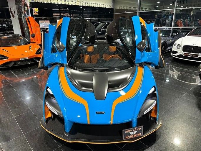 Подержанный McLaren Senna, 4.0 л, 2019 в Дубае от Top Line Motors Голубой цвет. GCC | AUTO.AE