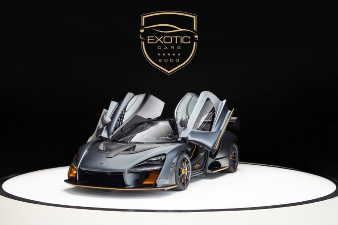 New McLaren Senna, 4.0 l, 2019 in Dubai by Exotic Cars, Black color. European Specs | AUTO.AE