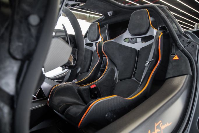 New McLaren Senna, 4.0 l, 2019 in Dubai by Exotic Cars, Black color. European Specs | AUTO.AE