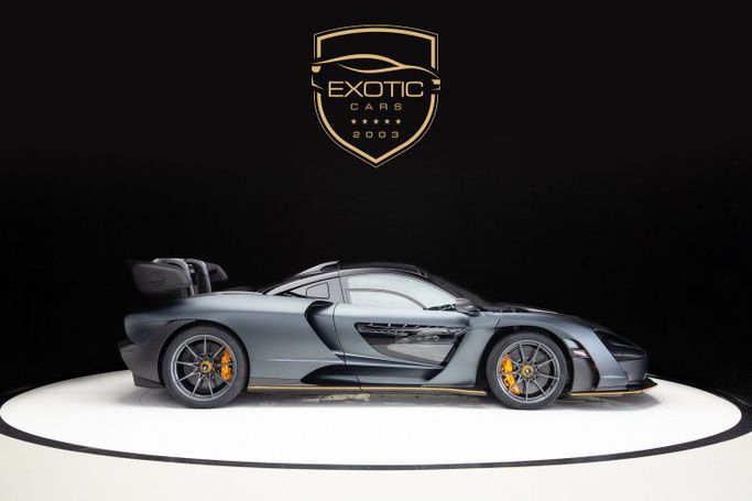 New McLaren Senna, 4.0 l, 2019 in Dubai by Exotic Cars, Black color. European Specs | AUTO.AE