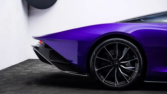 New McLaren Speedtail I, 4 l, 2021 in Dubai by Al Ain Class Motors, Blue color. GCC Specs | AUTO.AE