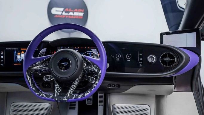 New McLaren Speedtail I, 4 l, 2021 in Dubai by Al Ain Class Motors, Blue color. GCC Specs | AUTO.AE