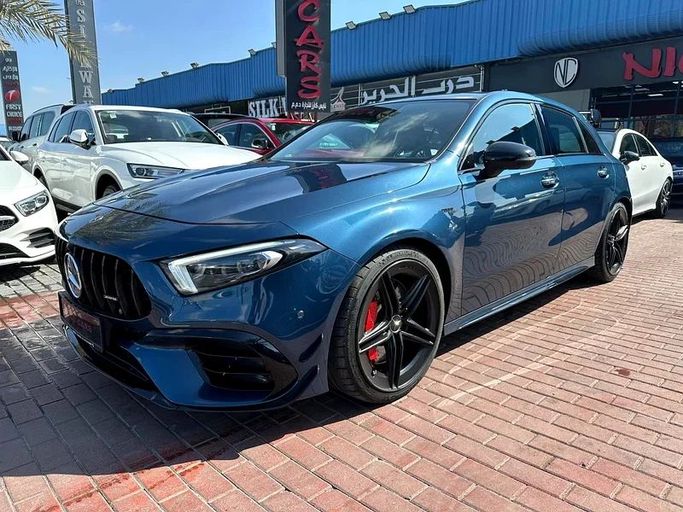 Подержанный Mercedes-Benz A-Class AMG 45 AMG S II (W177), 2.0 л, 2021 в Дубае от Nice Cars Motos Синий цвет. GCC | AUTO.AE