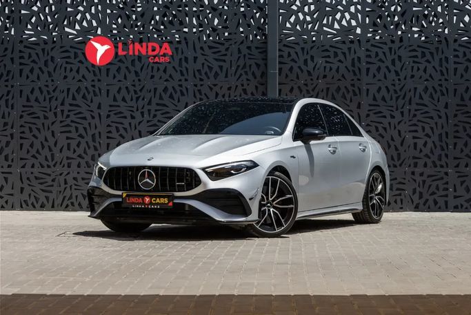 Used Mercedes-Benz A-Class AMG 35 AMG II (W177) Facelift, 2.0 l, 2024 in Dubai by Linda Cars, Silver color. GCC Specs | AUTO.AE | Listing #263952