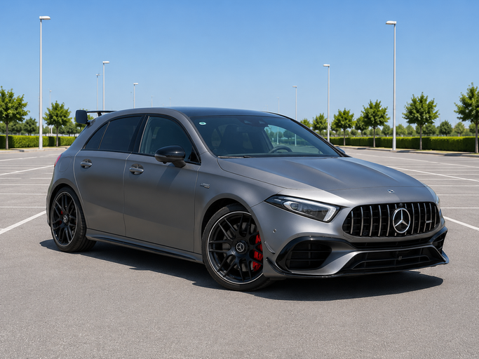 Подержанный Mercedes-Benz A-Class AMG 45 AMG S II (W177), 2.0 л, 2021 в Дубае от Golden Century Motors Zhongdong Trading FZE Серый цвет. Other | AUTO.AE | Объявление #273531
