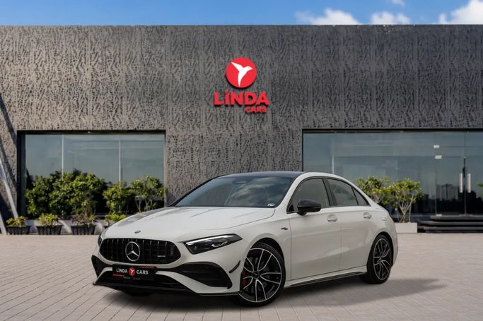 Подержанный ⁦Mercedes-Benz A-Class AMG 35 AMG II (W177) Рестайлинг, 2.0 л, 2025⁩ в ОАЭ, Дубай от Linda Cars Белый цвет. GCC | AUTO.AE | Объявление #290034