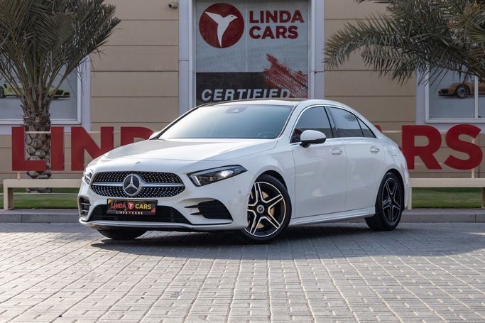 Used Mercedes-Benz A-Class 250 IV (W177), 2.0 l, 2020 in Dubai by Linda Cars, White color. GCC Specs | AUTO.AE