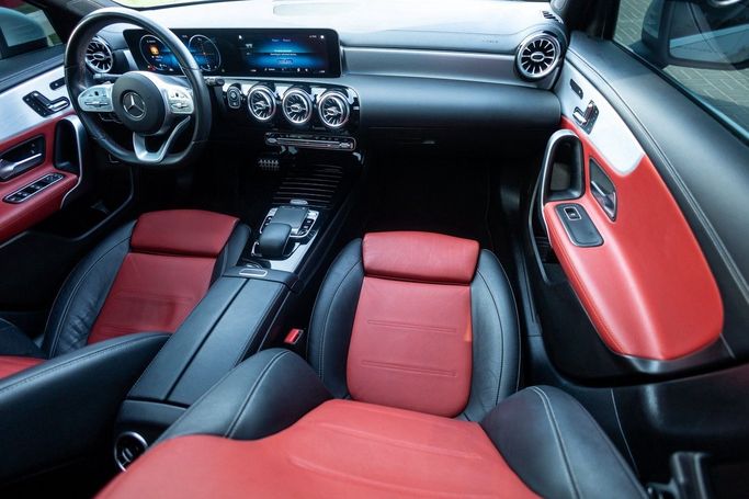 Used Mercedes-Benz A-Class 250 IV (W177), 2.0 l, 2020 in Dubai by Linda Cars, White color. GCC Specs | AUTO.AE