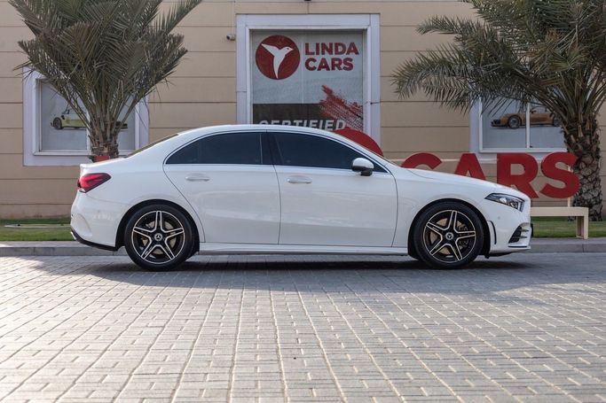 Used Mercedes-Benz A-Class 250 IV (W177), 2.0 l, 2020 in Dubai by Linda Cars, White color. GCC Specs | AUTO.AE
