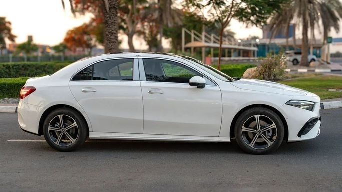 New Mercedes-Benz A-Class 200 Long IV (W177) Facelift, 1.3 l, 2025 in Dubai by Altass Motors, White color. Other | AUTO.AE