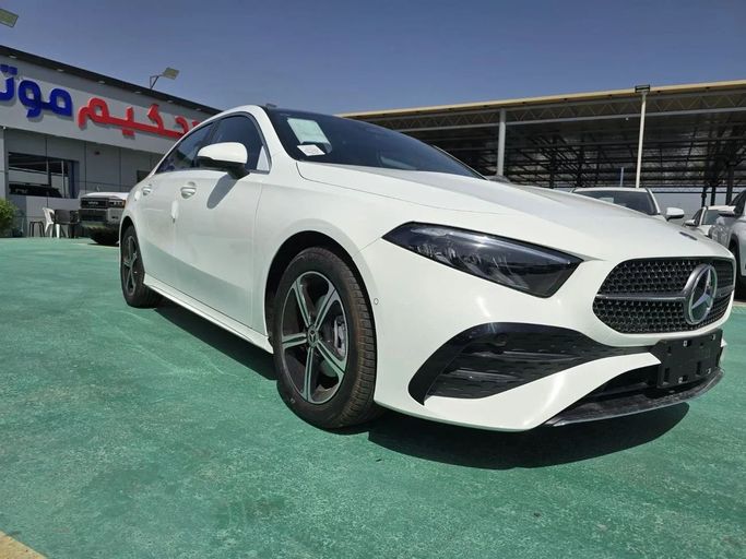 New Mercedes-Benz A-Class 200 Long IV (W177) Facelift, 1.3 l, 2025 in Dubai by Mohamed Hakim Motors, White color. Chinese Specs | AUTO.AE