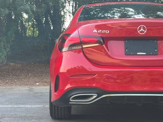 Used Mercedes-Benz A-Class 220 IV (W177), 2.0 l, 2019 in Dubai by Prestige motors, Red color. GCC Specs | AUTO.AE