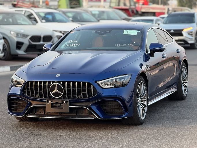 Подержанный Mercedes-Benz AMG GT 63 I Рестайлинг, 4.0 л, 2019 в Дубае от Lakhani Motors Синий цвет. Японская | AUTO.AE