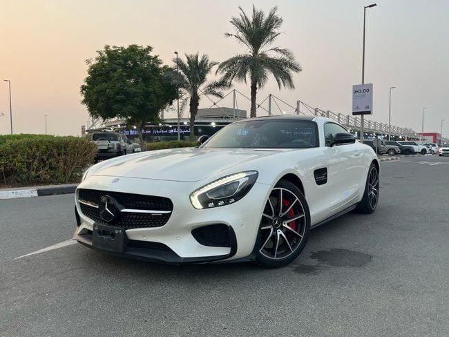 Used Mercedes-Benz AMG GT S I, 4.0 l, 2017 in Dubai by Al Faisal Motors, White color. Japanese Specs | AUTO.AE