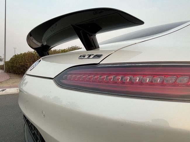 Used Mercedes-Benz AMG GT S I, 4.0 l, 2017 in Dubai by Al Faisal Motors, White color. Japanese Specs | AUTO.AE