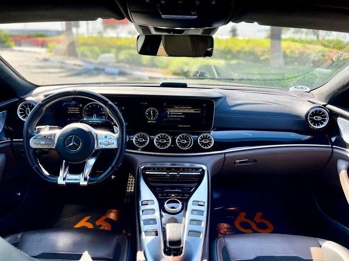 Used Mercedes-Benz AMG GT 43 I Facelift, 3.0 l, 2020 in Dubai by 66 Motors, Black color. Korean Specs | AUTO.AE