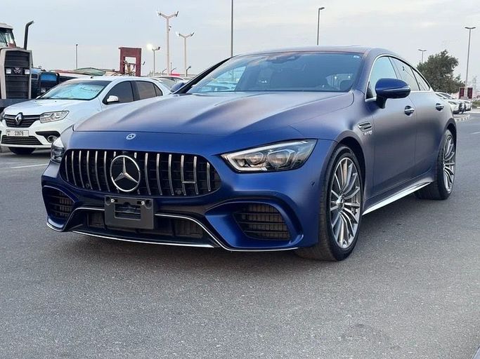 Подержанный Mercedes-Benz AMG GT 63 S I Рестайлинг, 4.0 л, 2019 в Дубае от Lucky Star Motors Синий цвет. Японская | AUTO.AE
