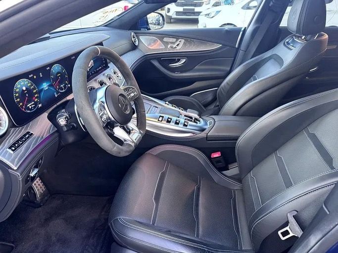Подержанный Mercedes-Benz AMG GT 63 S I Рестайлинг, 4.0 л, 2019 в Дубае от Lucky Star Motors Синий цвет. Японская | AUTO.AE