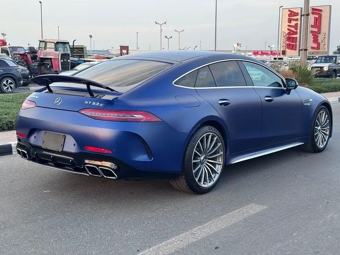 Подержанный Mercedes-Benz AMG GT 63 S I Рестайлинг, 4.0 л, 2019 в Дубае от Lucky Star Motors Синий цвет. Японская | AUTO.AE