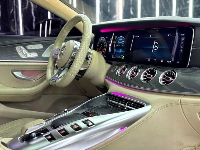 Used Mercedes-Benz AMG GT 43 I Facelift, 3.0 l, 2019 in Dubai by Zeus Motors, Blue color. GCC Specs | AUTO.AE