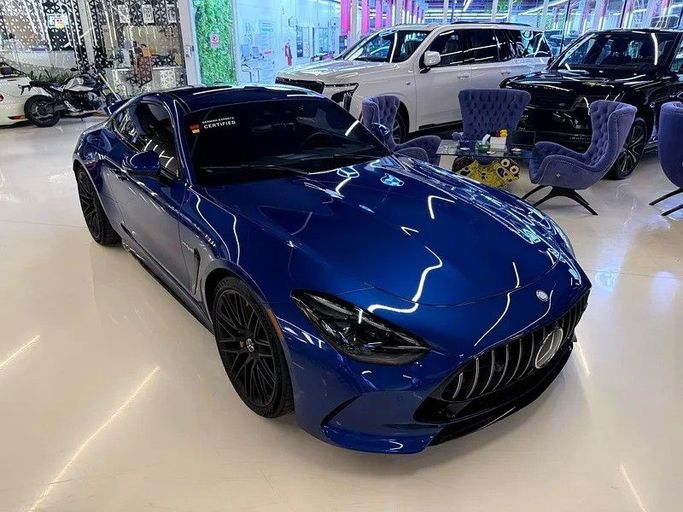 Used Mercedes-Benz AMG GT 55 II, 4.0 l, 2024 in Dubai by GE Motors, Blue color. American Specs | AUTO.AE