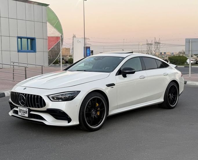 Used Mercedes-Benz AMG GT 53 I Facelift, 3.0 l, 2019 in Dubai by Ibitisam Motors FZCO, White color. Japanese Specs | AUTO.AE | Listing #259338