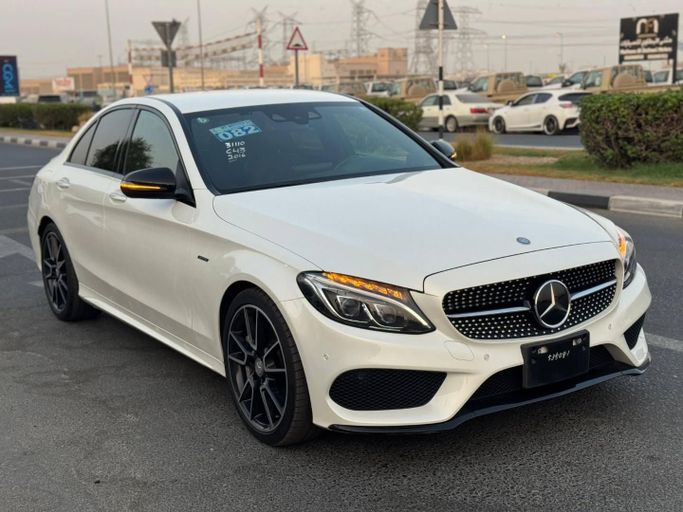 Used Mercedes-Benz C-Class AMG 43 AMG IV (W205), 3.0 l, 2016 in Dubai by Saeed Auto, White color. Japanese Specs | AUTO.AE
