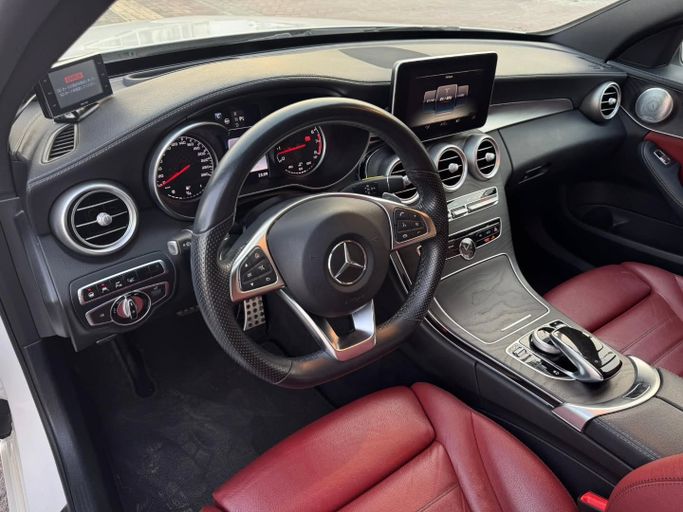 Used Mercedes-Benz C-Class AMG 43 AMG IV (W205), 3.0 l, 2016 in Dubai by Saeed Auto, White color. Japanese Specs | AUTO.AE