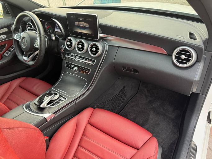 Used Mercedes-Benz C-Class AMG 43 AMG IV (W205), 3.0 l, 2016 in Dubai by Saeed Auto, White color. Japanese Specs | AUTO.AE