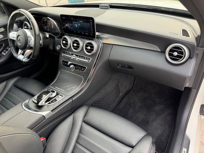 Used Mercedes-Benz C-Class AMG 43 AMG IV (W205) Facelift, 3.0 l, 2019 in Dubai by Saeed Auto, White color. Japanese Specs | AUTO.AE