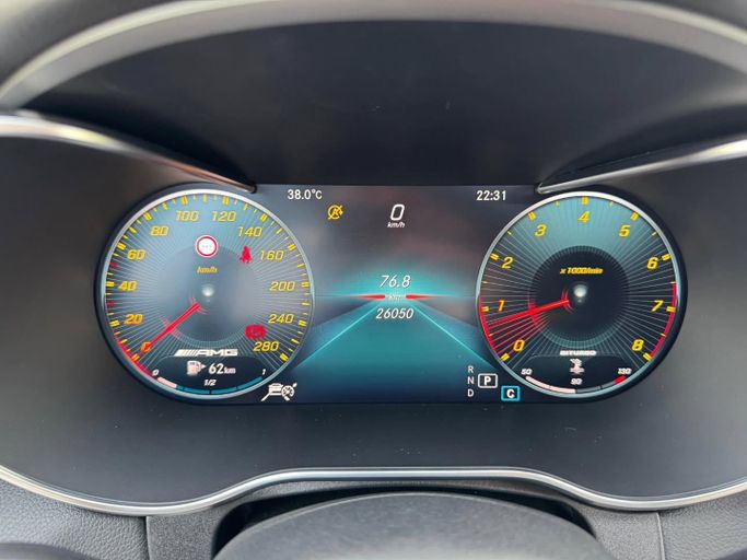 Used Mercedes-Benz C-Class AMG 43 AMG IV (W205) Facelift, 3.0 l, 2019 in Dubai by Saeed Auto, White color. Japanese Specs | AUTO.AE