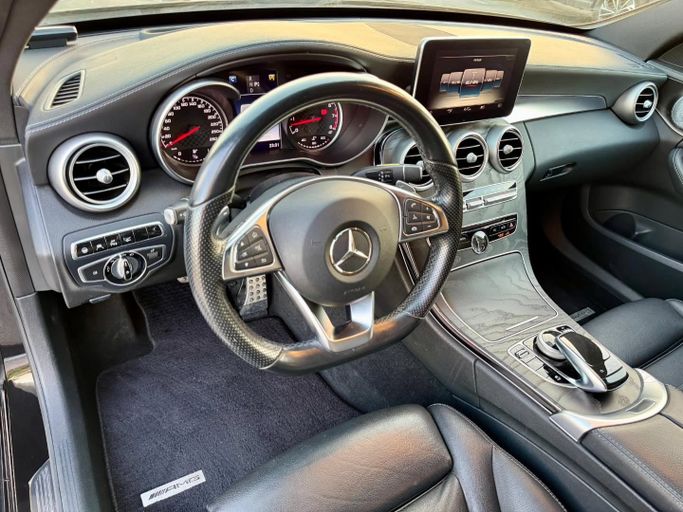 Used Mercedes-Benz C-Class AMG 43 AMG IV (W205), 3.0 l, 2016 in Dubai by Saeed Auto, Black color. Japanese Specs | AUTO.AE