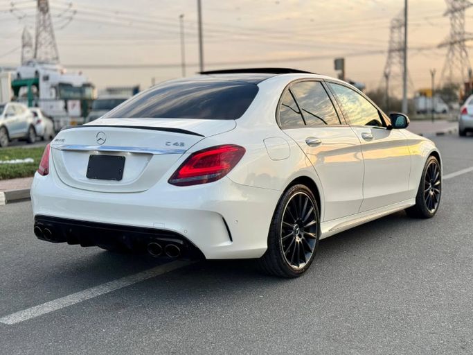 Used Mercedes-Benz C-Class AMG 43 AMG IV (W205) Facelift, 3.0 l, 2019 in Dubai by Saeed Auto, White color. Japanese Specs | AUTO.AE