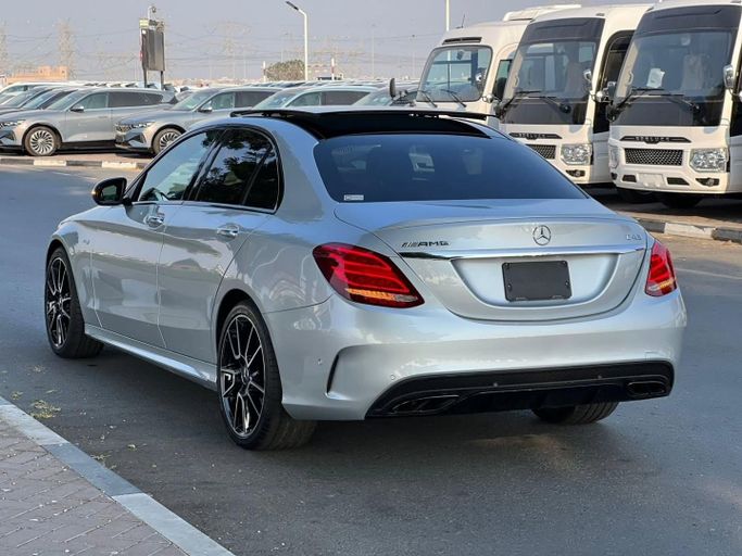 Used Mercedes-Benz C-Class AMG 43 AMG IV (W205) Facelift, 3.0 l, 2018 in Dubai by Saeed Auto, Grey color. Japanese Specs | AUTO.AE