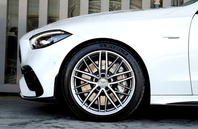 Used Mercedes-Benz C-Class AMG 43 AMG V (W206), 2.0 l, 2023 in Dubai by Prestige motors, White color. Japanese Specs | AUTO.AE