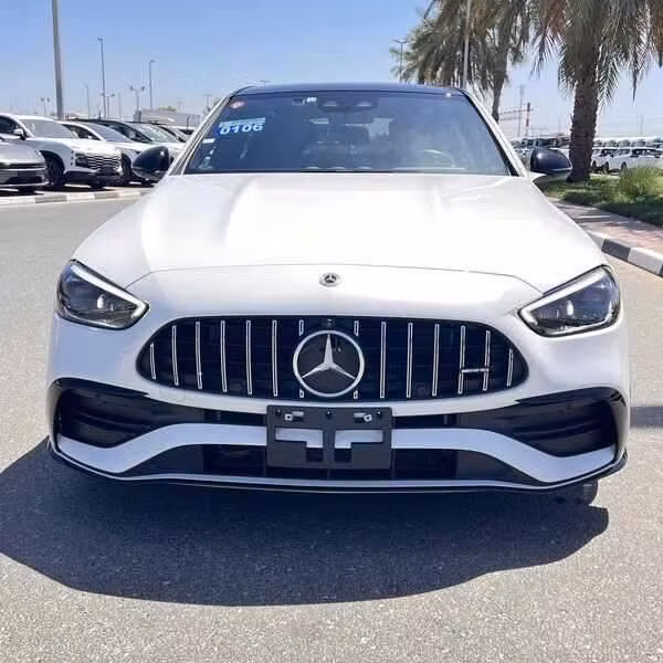 Used Mercedes-Benz C-Class AMG 43 AMG V (W206), 2.0 l, 2023 in Dubai by New NS Motors, White color. Japanese Specs | AUTO.AE