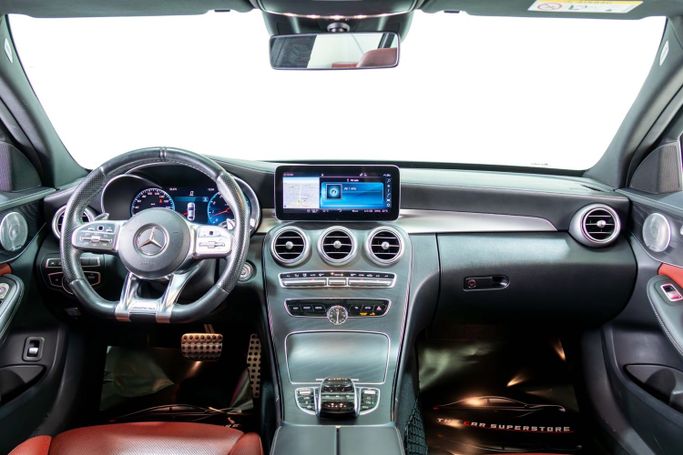 Used Mercedes-Benz C-Class AMG 43 AMG IV (W205) Facelift, 3.0 l, 2019 in Dubai by The Car Superstore, White color. GCC Specs | AUTO.AE