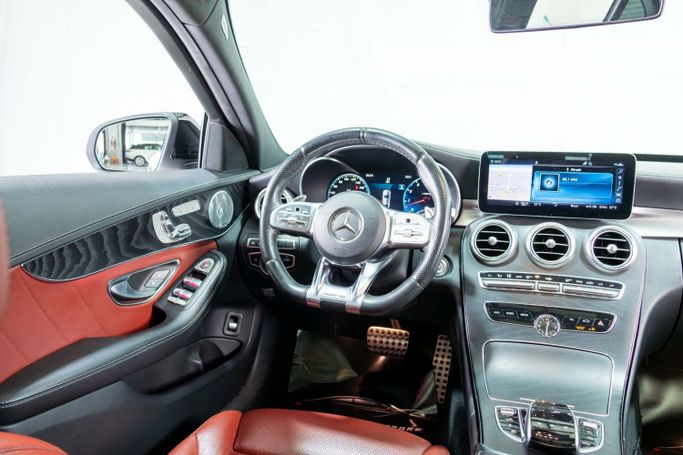 Used Mercedes-Benz C-Class AMG 43 AMG IV (W205) Facelift, 3.0 l, 2019 in Dubai by The Car Superstore, White color. GCC Specs | AUTO.AE