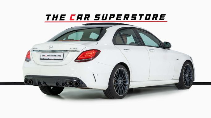 Used Mercedes-Benz C-Class AMG 43 AMG IV (W205) Facelift, 3.0 l, 2019 in Dubai by The Car Superstore, White color. GCC Specs | AUTO.AE