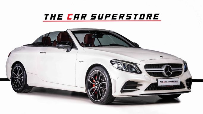 Подержанный Mercedes-Benz C-Class AMG 43 AMG IV (W205) Рестайлинг, 3.0 л, 2019 в Дубае от The Car Superstore Белый цвет. GCC | AUTO.AE