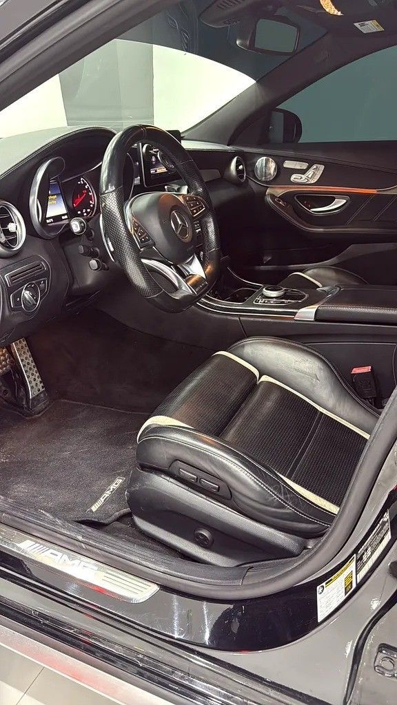 Used Mercedes-Benz C-Class AMG 63 AMG S IV (W205), 4.0 l, 2017 in Dubai by F1 Motors, Black color. American Specs | AUTO.AE