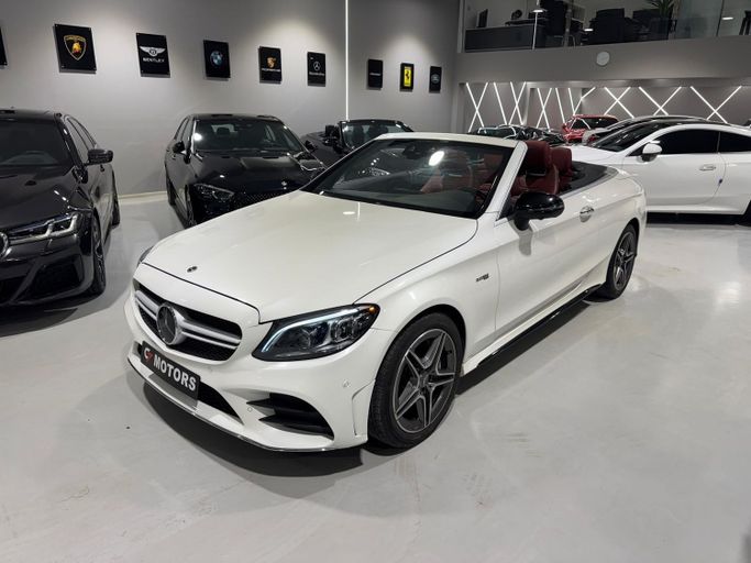 Подержанный Mercedes-Benz C-Class AMG 43 AMG IV (W205) Рестайлинг, 3.0 л, 2021 в Дубае от C7 Motors Белый цвет.  | AUTO.AE | Объявление #256892