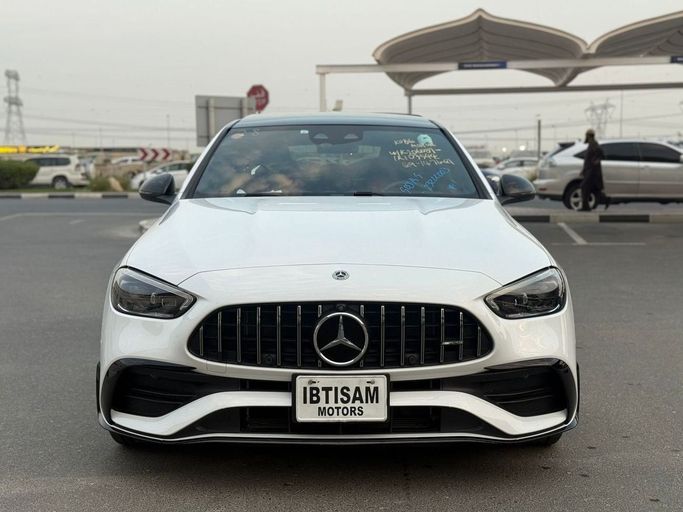 Used Mercedes-Benz C-Class AMG 43 AMG V (W206), 2.0 l, 2023 in Dubai by Ibitisam Motors FZCO, White color. Japanese Specs | AUTO.AE | Listing #259991